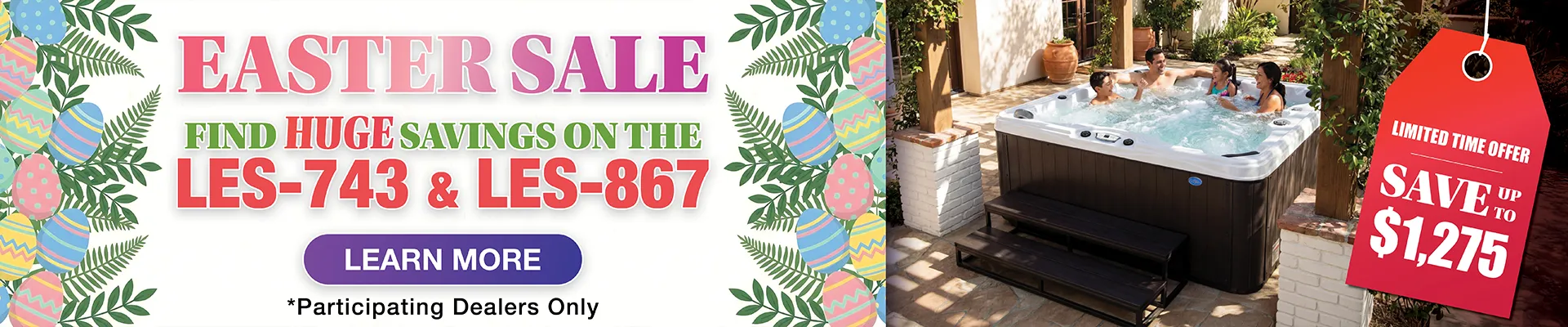 Calspas hot tub being used in a family setting - Desert Springs