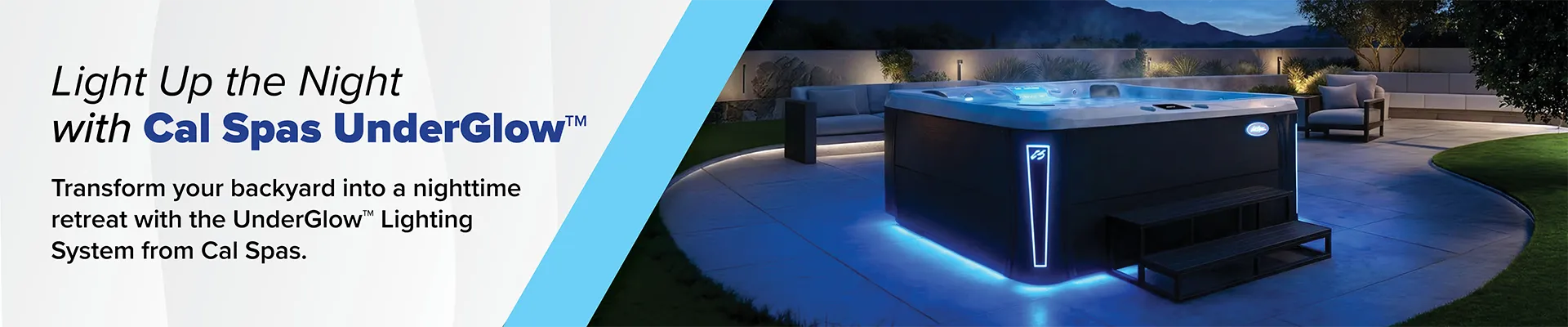 Calspas hot tub being used in a family setting - Desert Springs